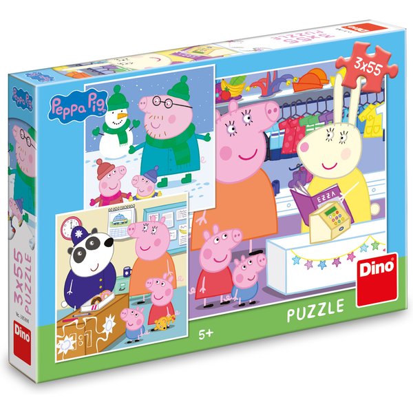 3 Puzzles - Peppa Pig Dino-image