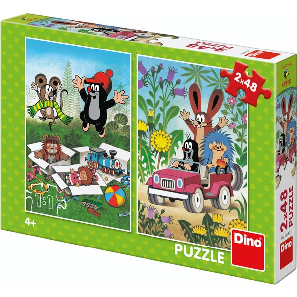 2 Puzzles - La Petite Taupe Dino-image