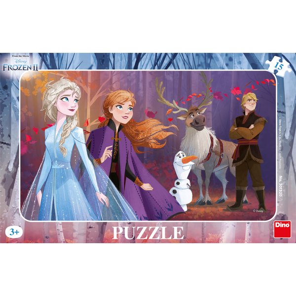 Puzzle Cadre - La Reine Des Neiges 2 Dino-image