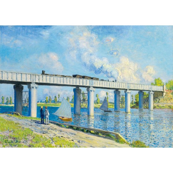 Puzzle Claude Monet -Railway Bridge At Argenteuil, 1873 Bluebird Puzzle-image