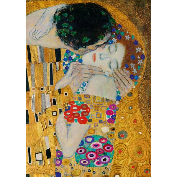 Puzzle Gustave Klimt - The Kiss (Detail), 1908 Bluebird Puzzle-image