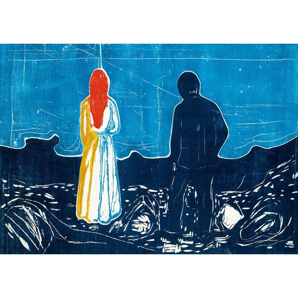 Puzzle Edvard Munch - Two People: The Lonely Ones, 1899 Bluebird Puzzle-image