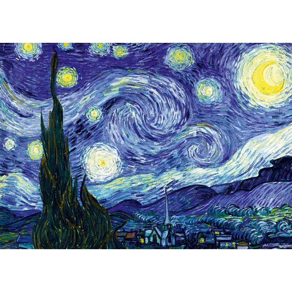 Puzzle Vincent Van Gogh - The Starry Night, 1889 Bluebird Puzzle-image