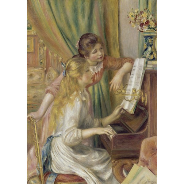 Puzzle Auguste Renoir - Young Girls At The Piano, 1892 Bluebird Puzzle-image