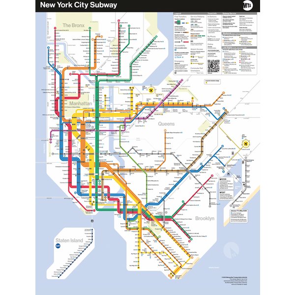 Puzzle PièCes Xxl - New York Subway Map New York Puzzle Company-image