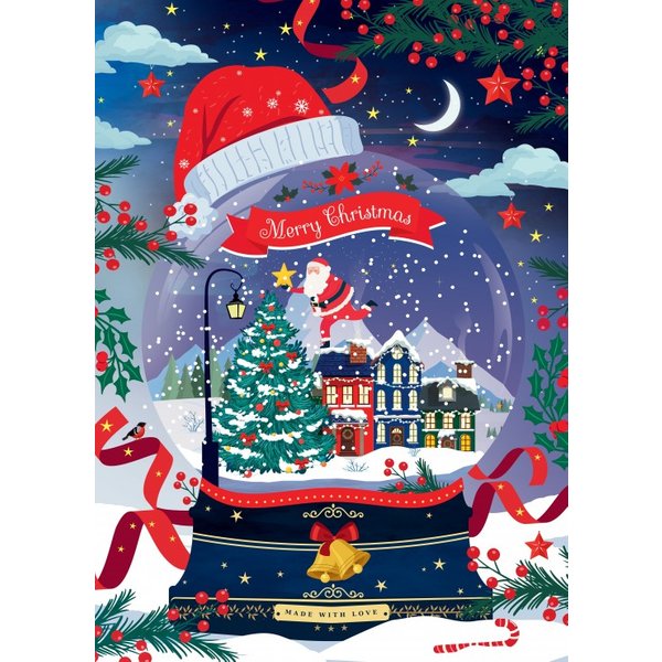Puzzle Le Village Enneigé Du PèRe NoëL Pieces & Peace-image