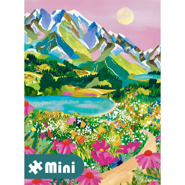 Mini Puzzle - Lever De Soleil Sur Les Alpes Pieces & Peace-image
