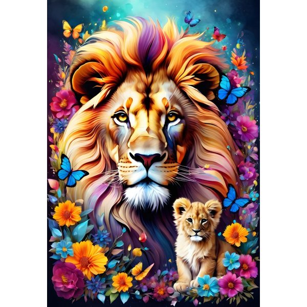 Puzzle Lions - Maternal Love Collection Alipson Puzzle-image