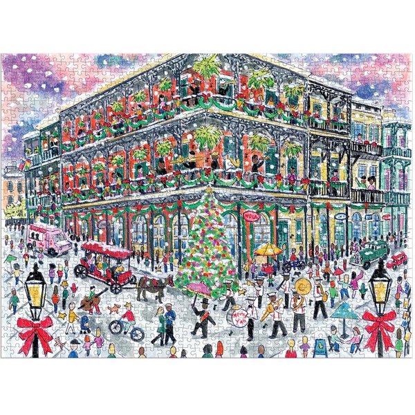 NoëL à La Nouvelle-OrléAns - Puzzle 1000 PièCes Avec BoîTe CarréE-image