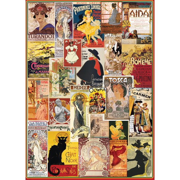Puzzle Anciennes Affiches De ThéâTre Et D'opéRa Eurographics-image