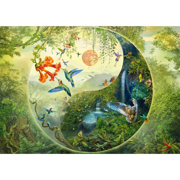 Puzzle Yin & Yang - Dans La ForêT Des Colibris Schmidt Spiele-image