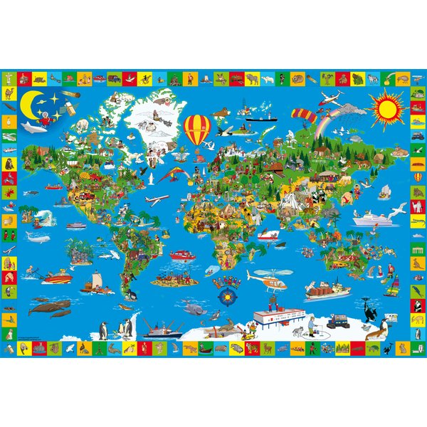 Puzzle La Terre De Toutes Les Couleurs Schmidt Spiele-image