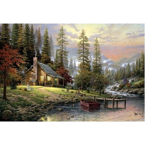 Puzzle Thomas Kinkade : Maison De Montagne Schmidt Spiele-image