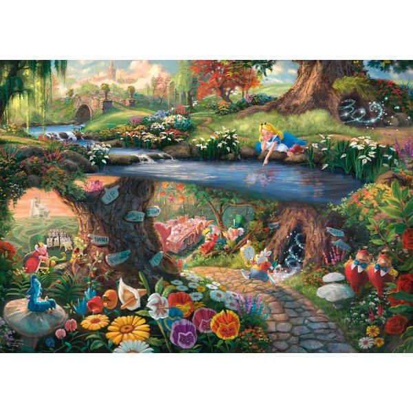 Puzzle Thomas Kinkade - Disney - Alice Au Pays Des Merveilles-image