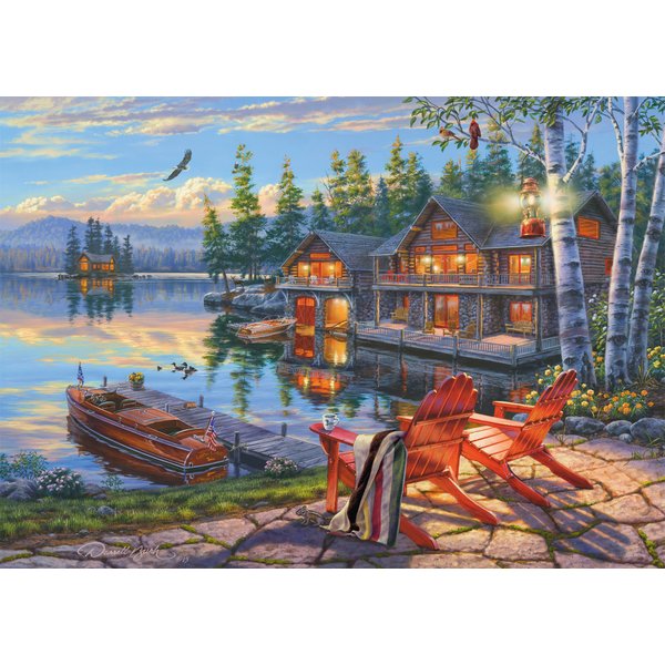 Puzzle Sur Les Rives Du Lac Loon, New York Schmidt Spiele-image
