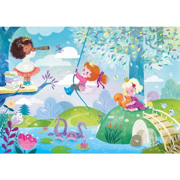 Puzzle En Bois DéCoupé à La Main - Princesses Modernes Puzzle MichèLe Wilson-image