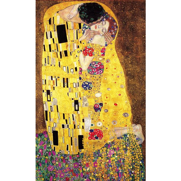 Puzzle En Bois DéCoupé à La Main - Le Baiser, Gustav Klimt-image