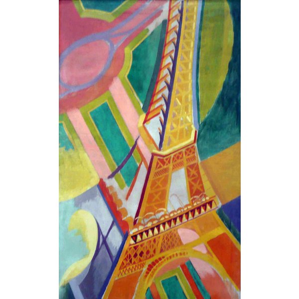 Puzzle En Bois DéCoupé à La Main - Tour Eiffel, Robert Delaunay-image