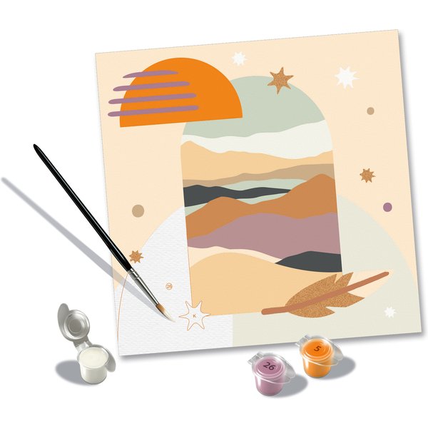 Puzzle Peinture Au NuméRo - CréArt - Boho Ravensburger-image