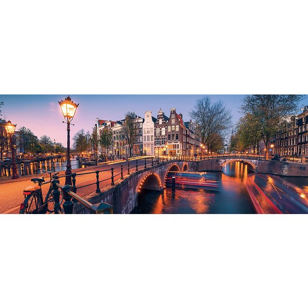 Puzzle Amsterdam By Night Ravensburger-image