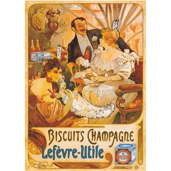 Puzzle Poster Vintage - Biscuits Champagne Lefevre-Utile Dtoys-image