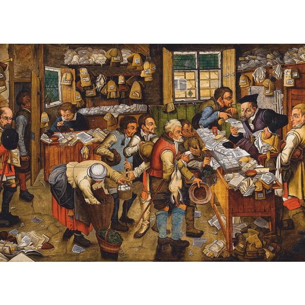 Puzzle Brueghel Pieter Le Jeune : Le Paiement De La DîMe, 1617-1622-image