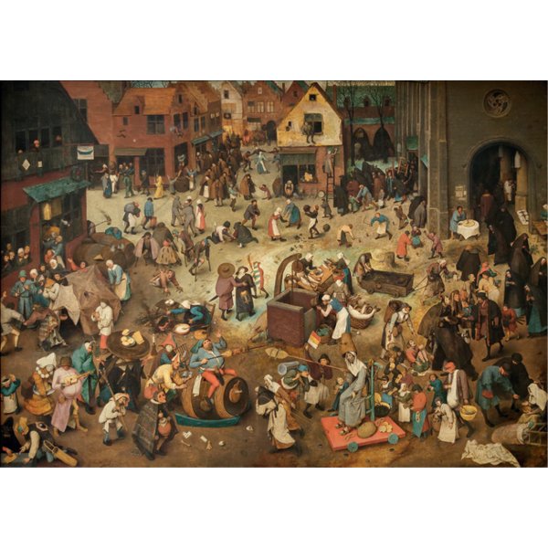 Puzzle Pieter Brueghel Le Vieux - The Fight Between Carnival And Lent-image