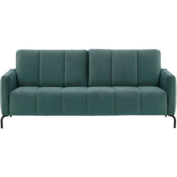 Canapé trois places Opus Velvet, bleu - Velluto 12