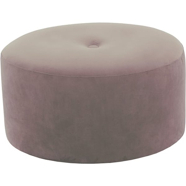 Grand pouf rond Flair - 4 boutons, lila/rose - Velluto 14