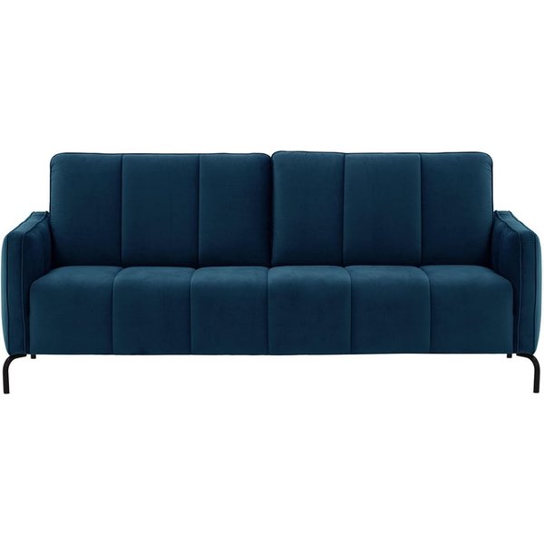 Canapé trois places Opus Velvet, bleu - Velluto 11