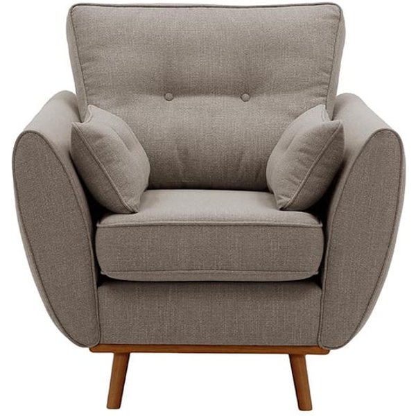 Fauteuil Zinola, marron délavé - Ronda 20, Couleur des pieds: aveo