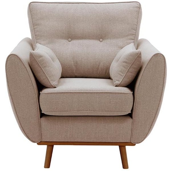Fauteuil Zinola, rose poudré - Ronda 61, Couleur des pieds: aveo
