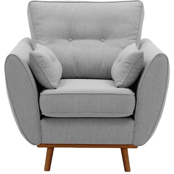 Fauteuil Zinola, gris - Ronda 88, Couleur des pieds: aveo