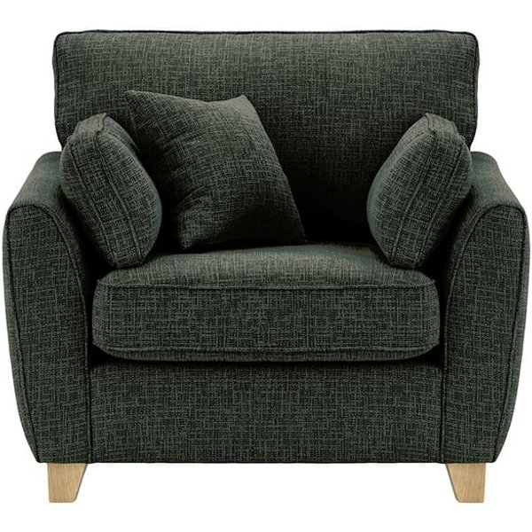 Fauteuil James, Vitolini 097-1731 - Charbon, Couleur des pieds: Noir wax