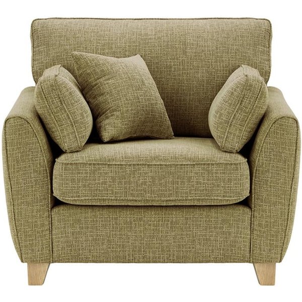 Fauteuil James, Vitolini 256-0624 - Marron Clair, Couleur des pieds: Noir wax