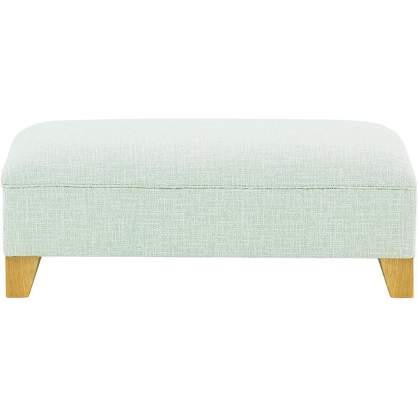 Pouf James, Vitolini 336-1037 - Mentholée, Couleur des pieds: Chêne clair