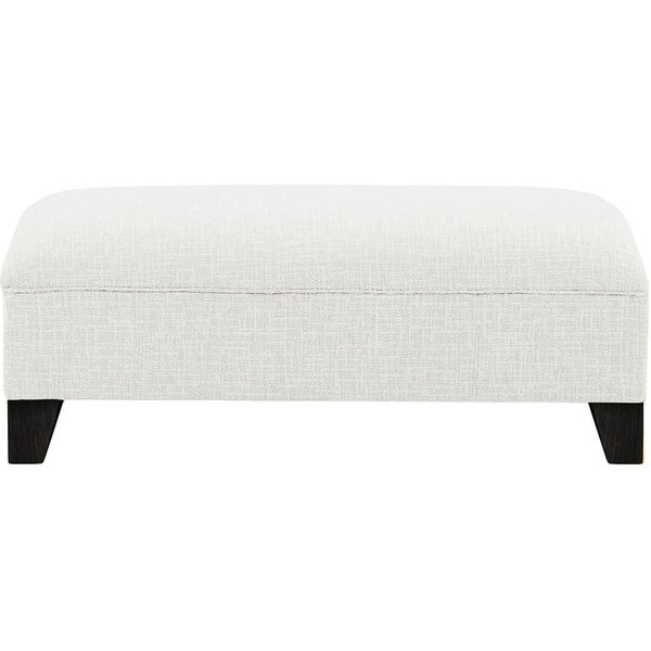 Pouf James, Vitolini 361-0104 - Blanc, Couleur des pieds: Noir
