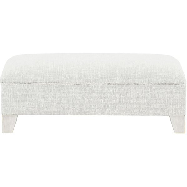 Pouf James, Vitolini 361-0104 - Blanc, Couleur des pieds: Blanc