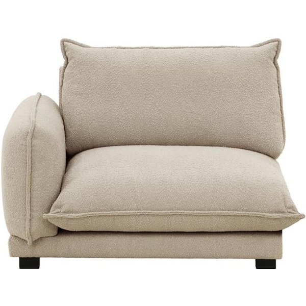 Bali- Module extrémité gauche 1,5 places, Baloo 2084 - beige