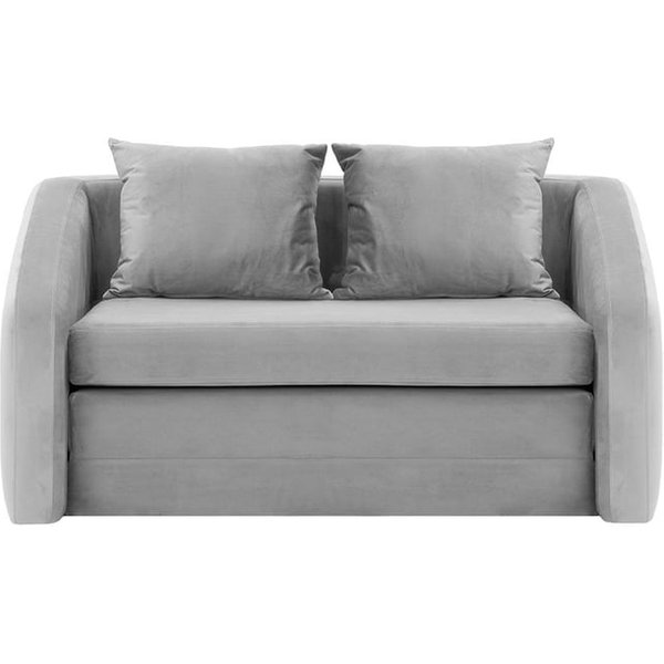 Alma – canapé convertible deux places, gris clair - Velluto 15