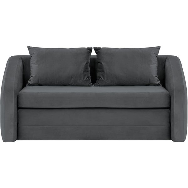 Alma – Canapé convertible 2,5 places, graphite - Velluto 19