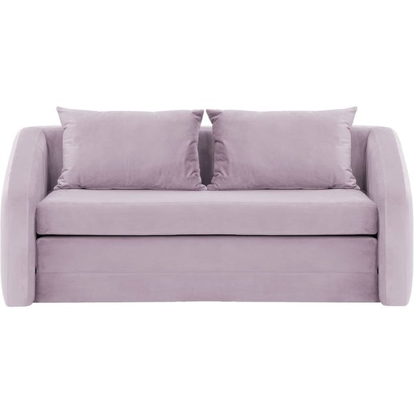 Alma - Canapé convertible trois places, lila/rose - Velluto 14