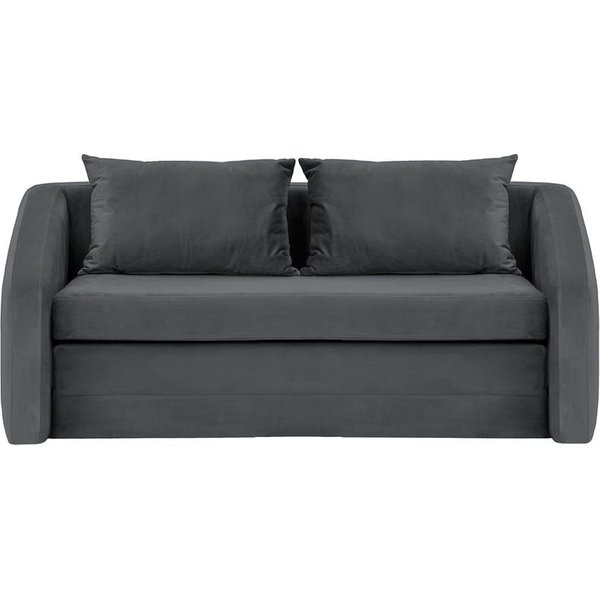 Alma - Canapé convertible trois places, graphite - Velluto 19
