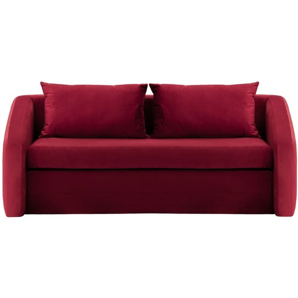 Alma - Canapé convertible 3,5 places, rouge - Velluto 7