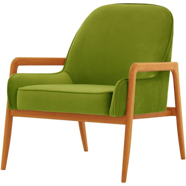Fauteuil Turin, olive - Velluto 9, Couleur des pieds: aveo