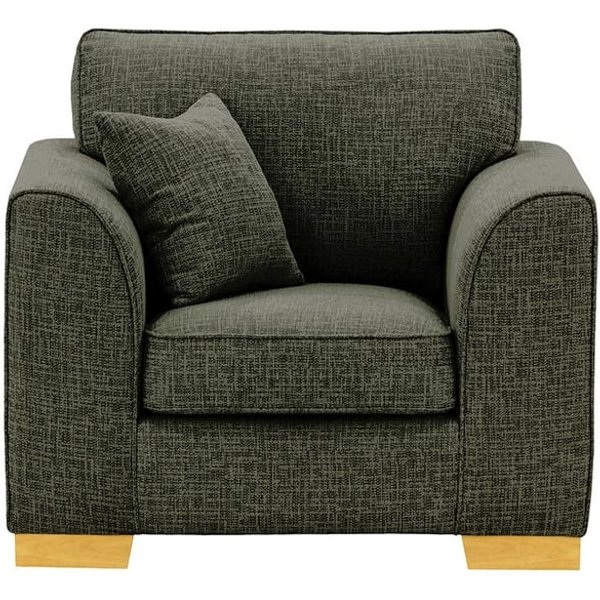 Fauteuil Avos, Vitolini 097-1714 - Gris, Couleur des pieds: Chêne clair