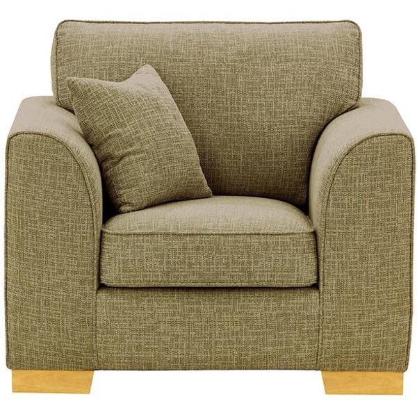 Fauteuil Avos, Vitolini 256-0624 - Marron Clair, Couleur des pieds: Chêne clair