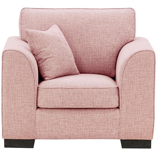 Fauteuil Avos, Vitolini 336-1036 - Rose, Couleur des pieds: Noir