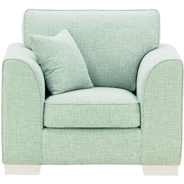 Fauteuil Avos, Vitolini 336-1037 - Mentholée, Couleur des pieds: Blanc