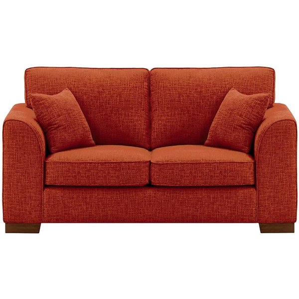 Canapé deux places Avos, Vitolini 337-0706 - Terracota, Couleur des pieds: Chêne foncé
